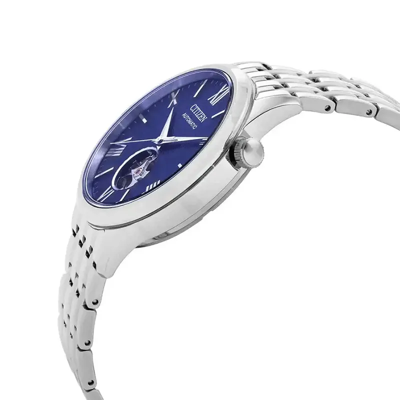 Citizen Stainless Steel Automatic Open Heart Blue Dial Men’s Watch | NJ9130-84L